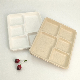 Biodegradable Square Plates in 5 Compartment Eco Friendly Disposable Tableware