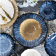  New Reactive Porcelain Embossed Rosie 18PCS Dinnerware Set-Service for 6 Persons