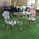  Popular Outdoor Restauran Chair Aluminium Frame PE Rattan Seat and Back V Pattern Dining Chair