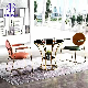  Restaurant Modern Metal Dining Chair with Metal Armrest