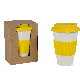  Organic Reusable Custom Travel Bamboo Fiber Coffee Cup,