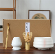 Baboo Matcha Whisk Set Bamboo Spoon Creamic Holder and Bowl