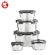  Custom Kitchen Outdoor Food Container Leak-Proof Stainless Steel Sushi Food Box Lid