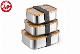  Eco-Friendly Bamboo Lunch Box Stainless Steel Lunch Box Large Capacity Buckles