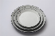  Korean Design Melamine Tableware Round Plate Black Sky Blue Multi-Size Customizable Melamine Plate