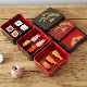  Red and Black Sushi Good Quality Lunch Box Japanese Unagi Bento Box