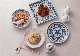 Modern Blue Series Melamine Round Plate (DC13807-07)