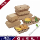  Micro Flute Brown Food Packaging Paper Cardboard Burger Box