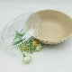 1000ml Round Sugarcane Bagasse Salad Bowl with Pet Lids