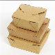 Disposable Food Packaging Take out Food Container Kraft Paper Lunch Box