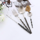 Silver Stainless Steel Cutlery Black Handle Portugal Utensils