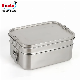  Reusable Camping Sealed Double Layer OEM ODM Logo Customizable Food Packing Container Stainless Steel Bento Box Lunch Box