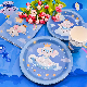  Blue Elephant Party Plates Cups Tablecloth and Napkins Set for Baby Shower Birthday Party Supplies, Disposable Tableware