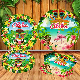  Custom Hawaiian Themed Party Tableware Set Paper Disposable Plates Set for Party Decoration