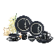  Factory Wholesale Hot Selling Simple Black and White Color Glaze Ceramic Tableware Dinnerset