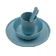  Aveco Eco Friendly Biodegradable Bamboo Fiber Custom Dinner Plate Party Tableware Set