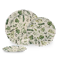 RPET Eco Friendly Plate Green Plant Decals Dinner Plate Set for Restaurants Logo Customized China Factory Direct Supply