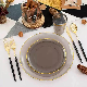  Great for Party Wedding Premium Heavy Duty 10.25 Inch Dinner Plate Round Rose Gold Plastic Plates