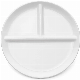  9 Inch Ceramic Divided Plates for Adults Handmade Porcelain Dinner Diet Plate