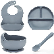  Baby Feeding Set BPA Free Food Grade Silicone Dinner Plate
