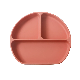 Manufacturer Wholesale Food Grade Silicone Divided Suction Dinner Plates Kids Baby Feeding