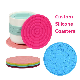 Factory Supply Reusable Heat Insulation Custom Soft Silicone Cup Mat