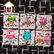  Creative Square Resin Coaster Customized Logo Drink Cup Mats Wedding Dining Decorative
