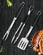  Plastic Handle Stainless Steel Fork Shovel Clip Combination Set Picnic BBQ