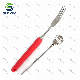  Shomea Customized 304/316 Stainless Steel Telescopic Fork with Rubber Handle