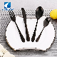  Food Grade Modern Black Metal 18/10 Ss Flatware for Restaurants