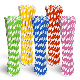  Customized Colors and Pattern Biodegradable Compostable Straight PLA Drinking Paper Strawsrainbow Stripe Paper Drinking Straws