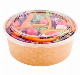 500ml 16oz Eco-Friendly Kraft Salad Box Bowl Fast Food Paper Lunch Bowl Customized Printing manufacturer