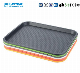  Heavybao Different Color Non-Slip Plastic Fast Food Serving Trays for Restaurant