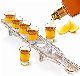  Shot Glasses Bulk Serving Flight Tray and Shot Glass Set of 6 with Bottle Pourer