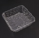 Disposable Clear Light Thin Bakery Dessert PET Serving Packaging Tray Food