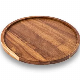  Acacia Bamboo Wood Octagon Shape Kitchen Serving Platter Tray Serving Bread Fruit Bamboo Tray