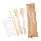  Disposable Biodegradable Knife Fork and Spoon Wooden Cutlery