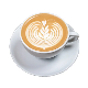  Wholesale Commercial White Porcelain Latte Coffee Cup and Saucer