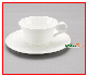 Porcelain Cup and Saucer White