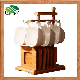  Ceramic Cup Bamboo Saucer with Bamboo Rack