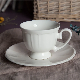  Restaurant Luxury New Bone China Coffee Cup and Saucer