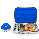  Oumego 2 5 Compart Stainless Steel Metal Tiffin Plastic Storage Box Bento Lunch Box Kids Fruits Vegetables Fresh-Keeping Box