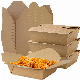  Customized PLA Rectangular Box for Lunch Salad Fast Food Fried Chicken Packaging
