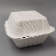 Biodegradable Disposable Paper Sugarcane Pulp Bagasse 3 Compartment Clamshell Food Container