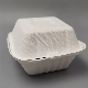  Biodegradable Disposable Paper Sugarcane Pulp Bagasse 3 Compartment Clamshell Food Container
