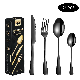 1010 Stainless Steel Western Cutlery Four Components 24 Piece Set Knife Dinner Spoon Dinner Fork Tea Spoon Set manufacturer