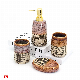  Ceramic Bathroom Set with Polka DOT Design