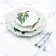  Ceramic Custom Hand-Painted Olive 3-Set Round Cake Stand Plate