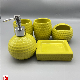  Bright Yellow Bathroom Ceramic Set