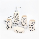 Ceramic Bathroom Set in White with Curved Lines